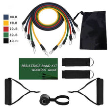 Load image into Gallery viewer, Resistance Bands Set With Guide
